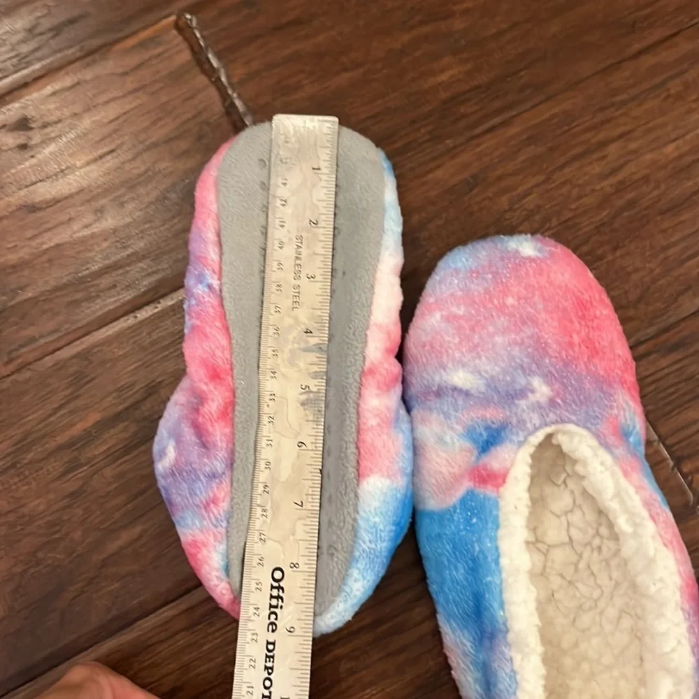 Pink blue & purple cozy slippers girls youth soft comfortable house shoes​​